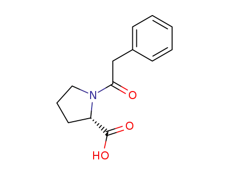Molecular Structure of 2752-38-7 ((S)-1-(2-phenylacetyl)pyrrolidine-2-carboxylic acid)