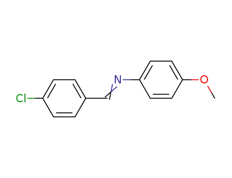 Molecular Structure of 1749-03-7 (N-[(E)-(4-chlorophenyl)methylidene]-4-methoxyaniline)