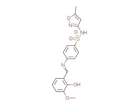 4-(2-hydroxy-3-methoxybenzylidenamine)-N-(5-methylisoxozaol-3-yl)benzenesulfonamide