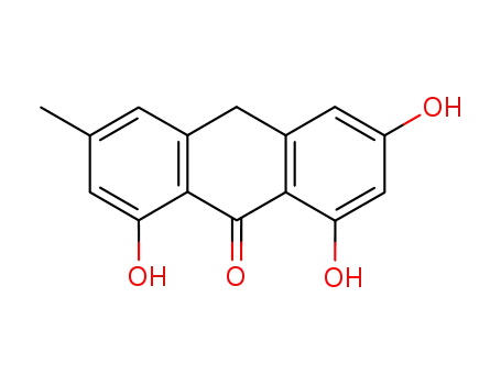 Molecular Structure of 491-60-1 (emodin anthrone)