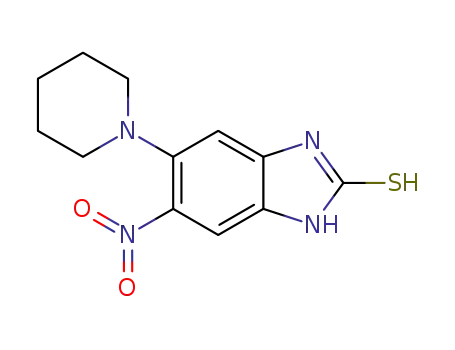 6-nitro-5-(piperidin-1-yl)-1H-benzimidazole-2-thiol