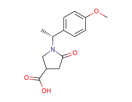 (1'R,3R/S)-1-(1'-(4-methoxyphenyl)ethyl)-5-oxo-3-pyrrolidine carboxylic acid