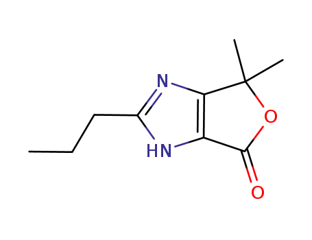 Molecular Structure of 849206-42-4 (4H-Furo[3,4-d]imidazol-4-one, 1,6-dihydro-6,6-dimethyl-2-propyl-)