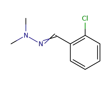 Molecular Structure of 5051-47-8 (2-(2-chlorobenzylidene)-1,1-dimethylhydrazine)