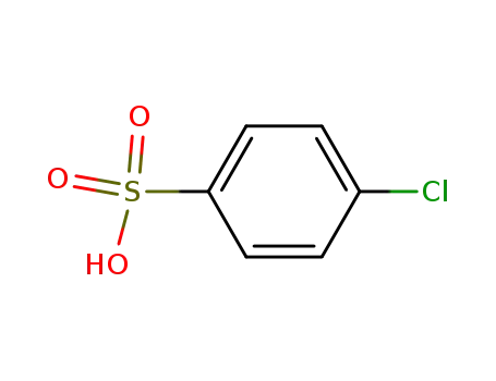 Molecular Structure of 98-66-8 (4-Chlorobenzenesulfonic acid)