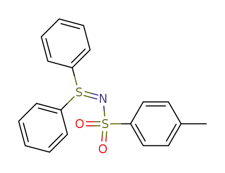 Molecular Structure of 13150-76-0 (N-(diphenyl-lambda~4~-sulfanylidene)-4-methylbenzenesulfonamide)