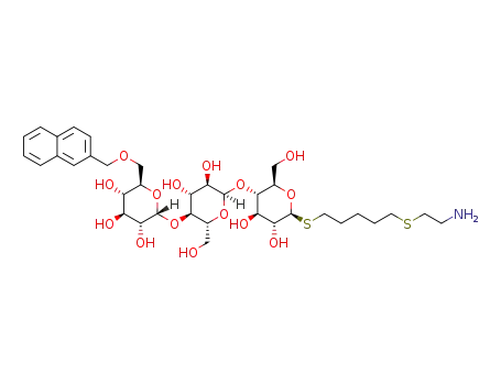 5-((2-aminoethyl)thio)pent-1-yl 6(III)-O-((2-naphthyl)methyl)-1-thio-β-maltotrioside