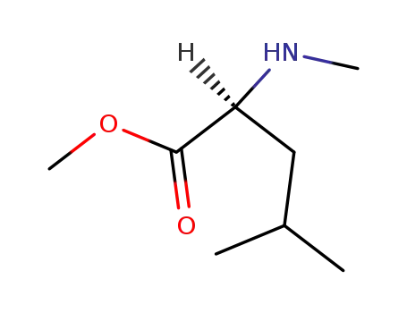 Molecular Structure of 35026-08-5 (L-Leucine, N-methyl-, methyl ester)
