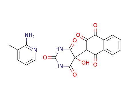 2-amino-3-methylpyridinium 2-(5-hydroxy-2,4,6-trioxohexahydropyrimidin-5-yl)-1,3,4-trioxo-1,2,3,4-tetrahydronaphthalen-2-ide