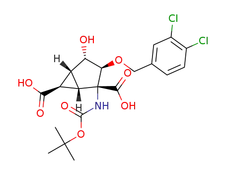 (1S,2R,3S,4S,5R,6R)-2-[(tert-butoxycarbonyl)amino]-3-[(3,4-dichlorobenzyl)oxy]-4-hydroxybicyclo[3.1.0]hexane-2,6-dicarboxylic acid
