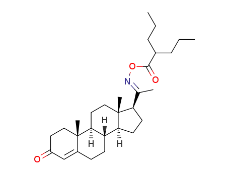 (8S,9S,10R,13S,14S,17S)-10,13-dimethyl-17-((E)-1-(2-propylpentanoyloxyimino)ethyl)-6,7,8,9,10,11,12,13,14,15,16,17-dodecahydro-1H-cyclopenta[a]phenanthren-3(2H)-one