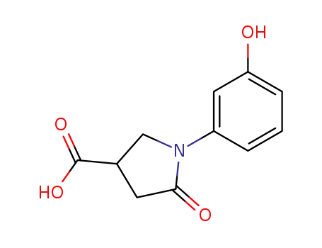 1-(3-hydroxyphenyl)-5-oxo-3-pyrrolidinecarboxylic acid