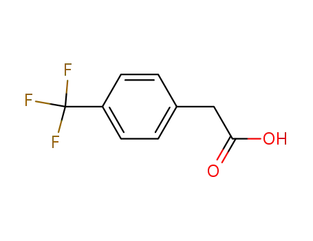 Molecular Structure of 32857-62-8 (4-(Trifluoromethyl)phenylacetic acid)