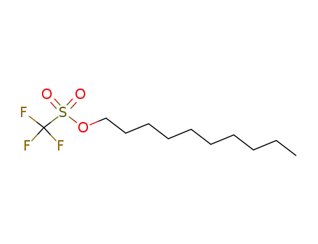 Molecular Structure of 53059-89-5 (Methanesulfonic acid, trifluoro-, decyl ester)