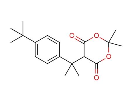 5-(2-(4-(tert-butyl)phenyl)propan-2-yl)-2,2-dimethyl-1,3-dioxane-4,6-dione