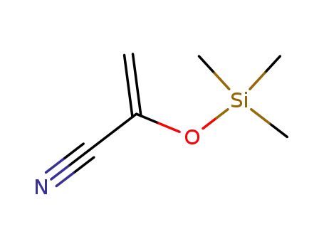 Molecular Structure of 54276-53-8 (2-Propenenitrile, 2-[(trimethylsilyl)oxy]-)