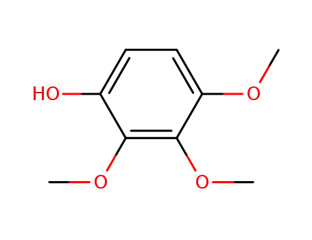 Molecular Structure of 19676-64-3 (2,3,4-Trimethoxyphenol)