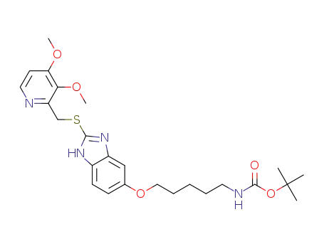 tert-butyl 5-(2-((3,4-dimethoxypyridin-2-yl)methylthio)-1H-benzo[d]imidazol-5-yloxy)pentylcarbamate
