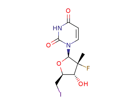 1-[(2R,3R,4R,5S)-3-fluoro-4-hydroxy-5-(iodomethyl)-3-methyloxolan-2-yl]-1,2,3,4-tetrahydropyrimidine-2,4-dione