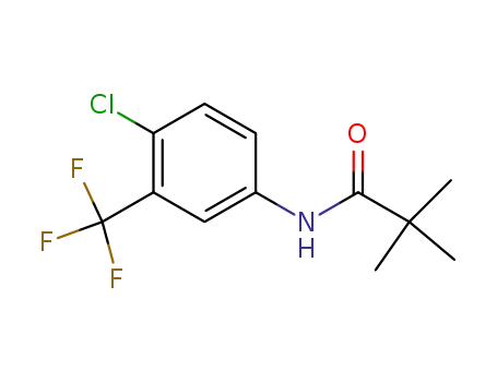 Molecular Structure of 13691-92-4 (Propanamide, N-[4-chloro-3-(trifluoromethyl)phenyl]-2,2-dimethyl-)