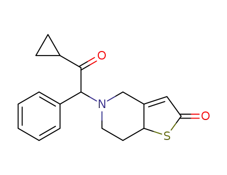 5-(α-cyclopropylcarbonylbenzyl)-2-oxo-2,4,5,6,7,7a-hexahydrothieno(3,2-c)pyridine