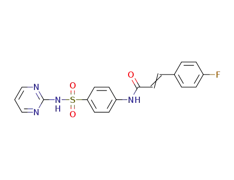 N-[4-(pyrimidin-2-yl-sulfamoyl)phenyl]4-fluorocinnamamide