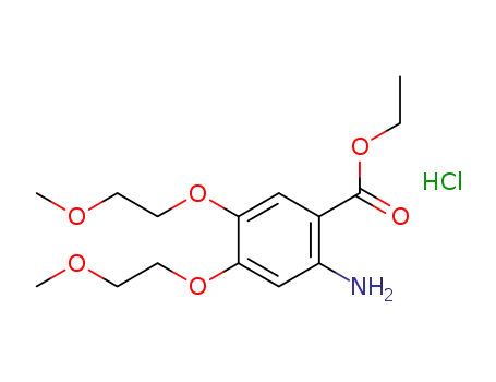 ethyl 2-amino-4,5-bis-(2-methoxyethoxy)benzoate hydrochloride