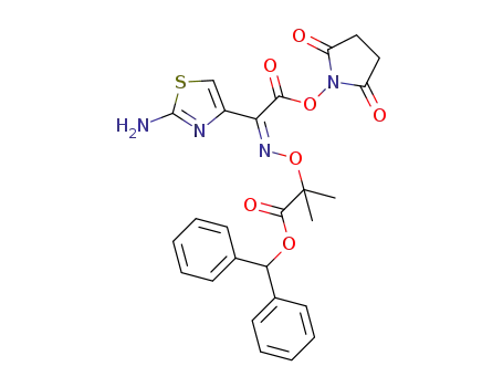 2-{[(Z)-[1-(2-amino-1,3-thiazol-4-yl)-2-[(2,5-dioxopyrrolidin-1-yl)oxy]-2-oxoethylidene]amino]oxy}-2-methylpropionic acid benzhydryl ester