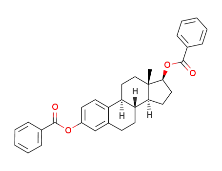 Molecular Structure of 4147-13-1 (1,3,5(10)-ESTRATRIEN-3,17-BETA-DIOL DIBENZOATE)
