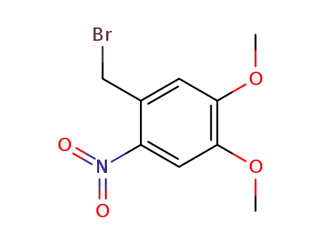 Molecular Structure of 53413-67-5 (4,5-Dimethoxy-2-nitrobenzyl bromide)