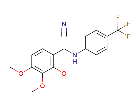 2-{[4-(trifluoromethyl)phenyl]amino}-2-(2,3,4-trimethoxyphenyl)acetonitrile
