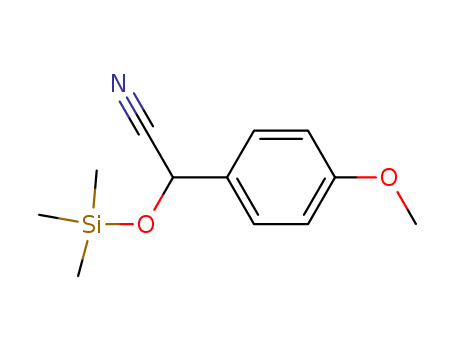 Benzeneacetonitrile, 4-methoxy-α-[(trimethylsilyl)oxy]-