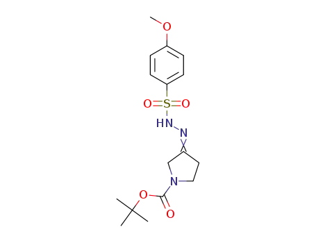 tert-butyl 3-(2-((4-methoxyphenyl)sulfonyl)-hydrazono)pyrrolidine-1-carboxylate