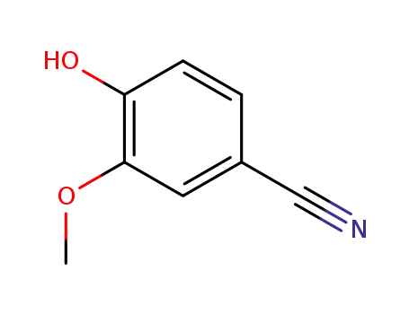 Molecular Structure of 4421-08-3 (4-Hydroxy-3-methoxybenzonitrile)