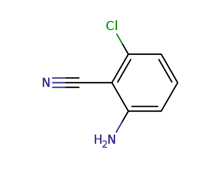 Molecular Structure of 6575-11-7 (2-Amino-6-chlorobenzonitrile)