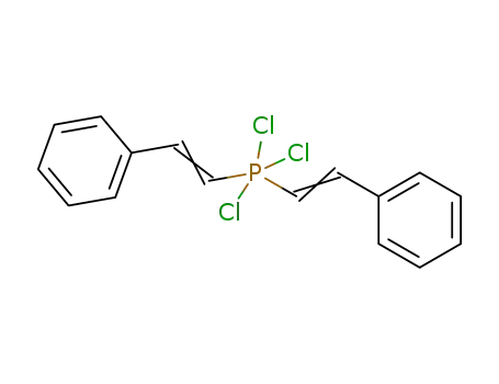 Molecular Structure of 5003-97-4 (Phosphorane, trichlorobis(2-phenylethenyl)-)