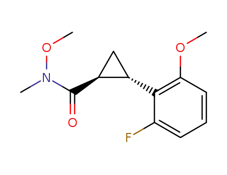 trans-2-(2-fluoro-6-methoxyphenyl)-N-methoxy-N-methylcyclopropanecarboxamide