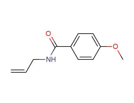 Molecular Structure of 66897-25-4 (4-methoxy-N-(prop-2-en-1-yl)benzamide)