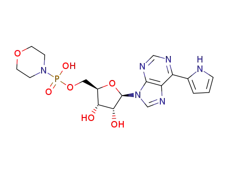 morpholin-4-yl-phosphonic acid mono-5′-[6-(pyrrol-2-yl)-9-β-D-ribofuranosyl-purine]