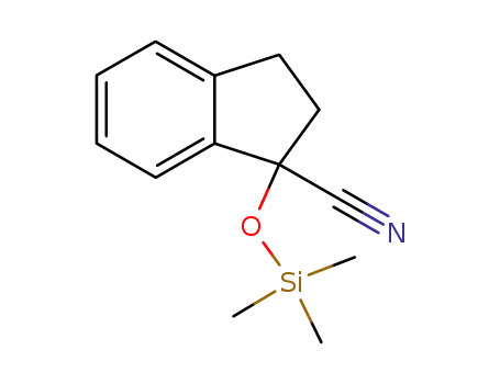 1-((trimethylsilyl)oxy)-2,3-dihydro-1H-indene-1-carbonitrile