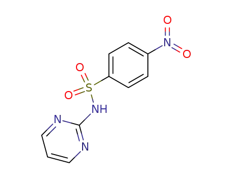 Molecular Structure of 24265-24-5 (Benzenesulfonamide, 4-nitro-N-2-pyrimidinyl-)