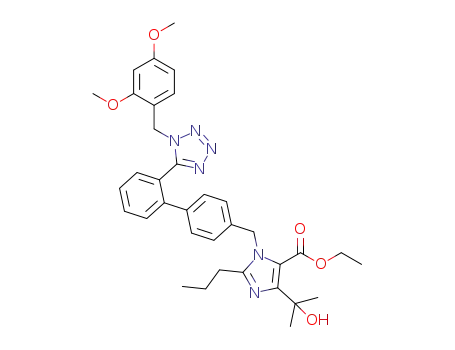 ethyl 1-({2'-[1-(2,4-dimethoxybenzyl)-1H-tetrazol-5-yl]biphenyl-4-yl}methyl)-4-(1-hydroxy-1-methylethyl)-2-propyl-1H-imidazole-5-carboxylate