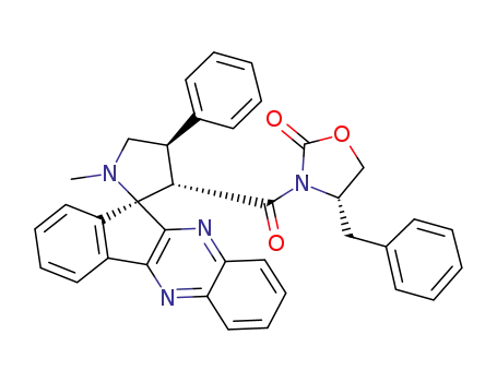 (S)-4-benzyl-3-((2'R,3'S,4'R)-1'-methyl-4'-phenylspiro[indeno[1,2-b]quinoxaline-11,2'-pyrrolidine]-3'-ylcarbonyl)oxazolidin-2-one