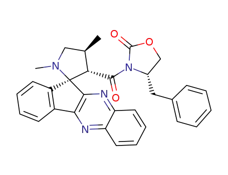 (S)-4-benzyl-3-((2'R,3'S,4'S)-1',4'-dimethylspiro[indeno[1,2-b]quinoxaline-11,2'-pyrrolidine]-3'-ylcarbonyl)oxazolidin-2-one