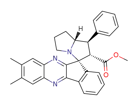 methyl (1'R,2'S,7a'R,11R)-7,8-dimethyl-1'-phenyl-1',2',5',6',7',7a'-hexahydrospiro[indeno[1,2-b]quinoxaline-11,3'-pyrrolizine]-2'-carboxylate