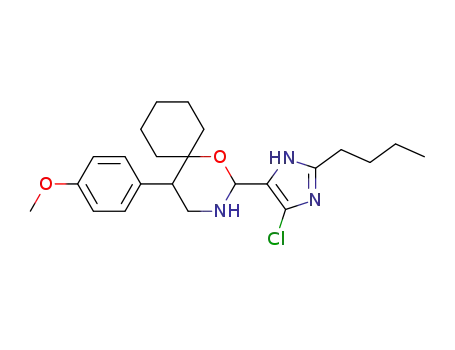 2-(2-butyl-4-chloro-1H-imidazol-5-yl)-5-(4-methoxyphenyl)-1-oxa-3-azaspiro[5.5]undecane