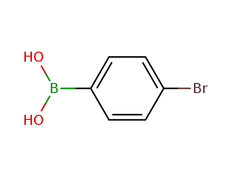 Molecular Structure of 5467-74-3 (4-Bromophenylboronic acid)