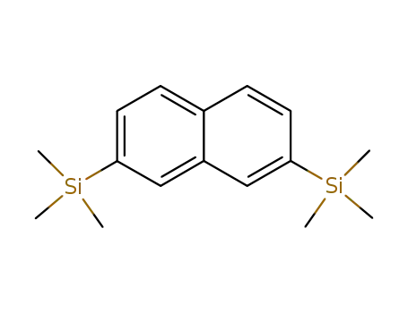 Molecular Structure of 40490-26-4 (Silane, 2,7-naphthalenediylbis[trimethyl-)