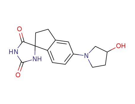 5'-(3-hydroxypyrrolidin-1-yl)-2',3'-dihydrospiro[imidazolidine-4,1'-indene]-2,5-dione