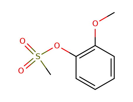 Molecular Structure of 98910-57-7 (Phenol, 2-methoxy-, methanesulfonate)